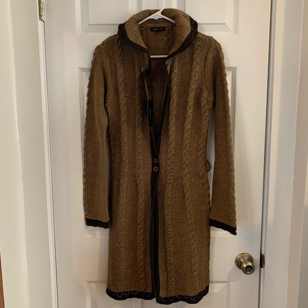 BCBG Max Azria long sweater - missing belt